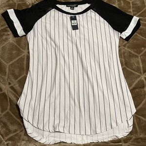 URBAN planet mesh sleeve baseball tee
